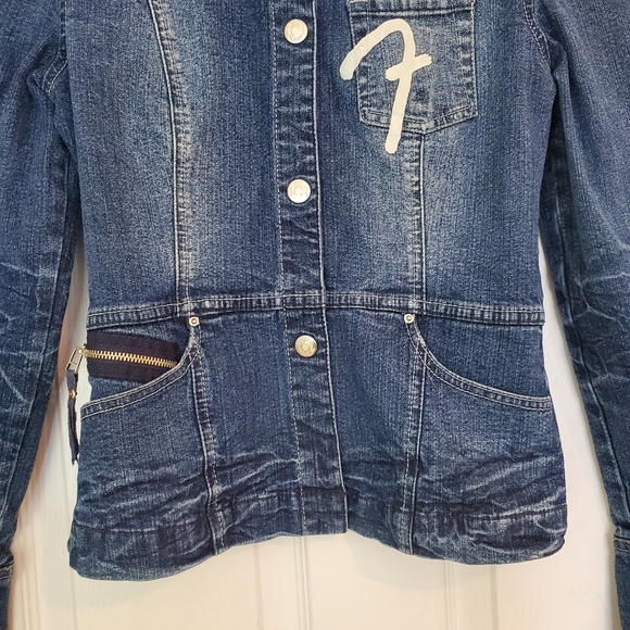 Fubu The Collection Blazer Style Denim Jacket - Picture 4 of 16